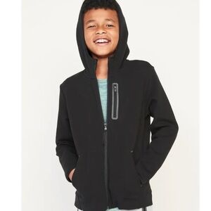Old Navy Black Hooded Zip-Up Jacket